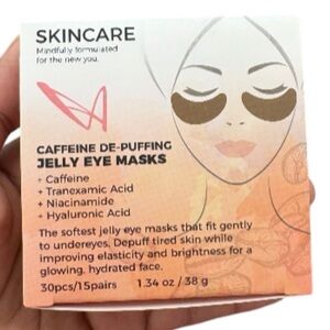 Caffeine De-Puffing Jelly Eye Masks - White and Pink